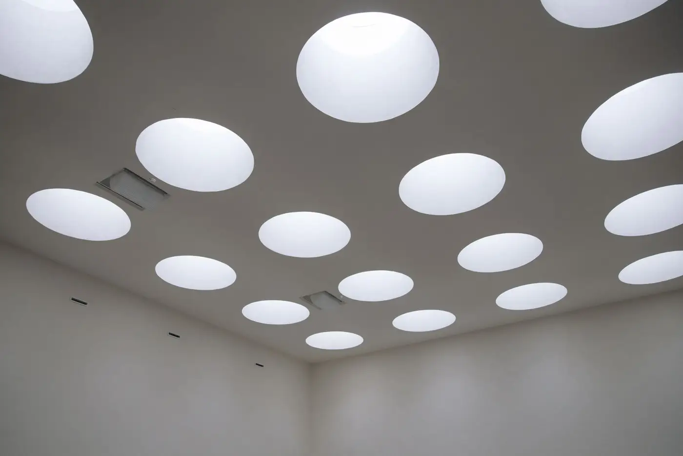 Modern ceiling downlights in a contemporary interior
